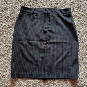 GAP 90s Classic Black Pinstripe Pencil Skirt